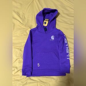 Girls NWT Carhartt purple hoodie